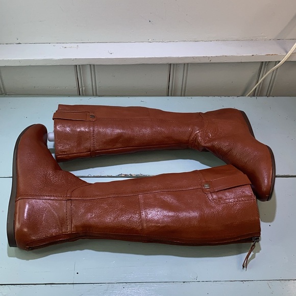 Nine West Flat Chestnut Rider Boots - Picture 4 of 10